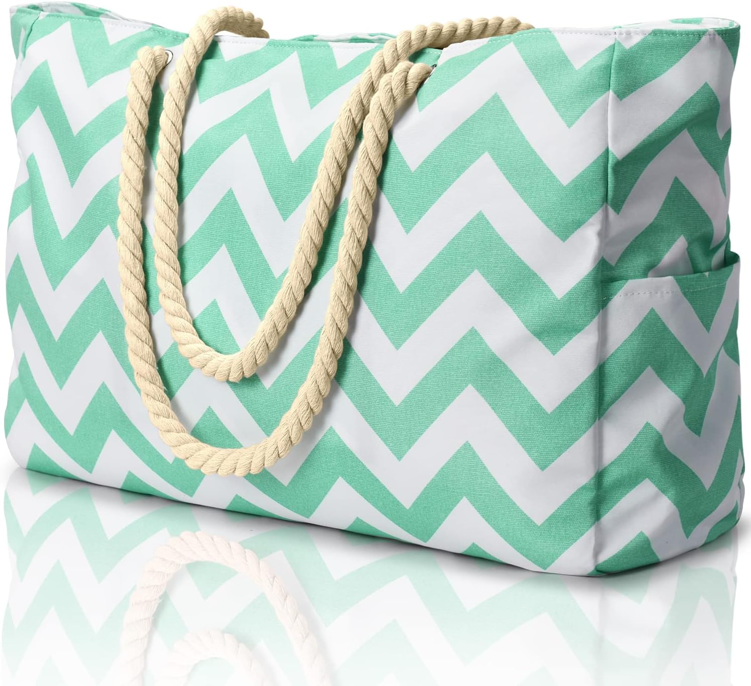 Tote Bag – Striped Rope Handle Everyday Style