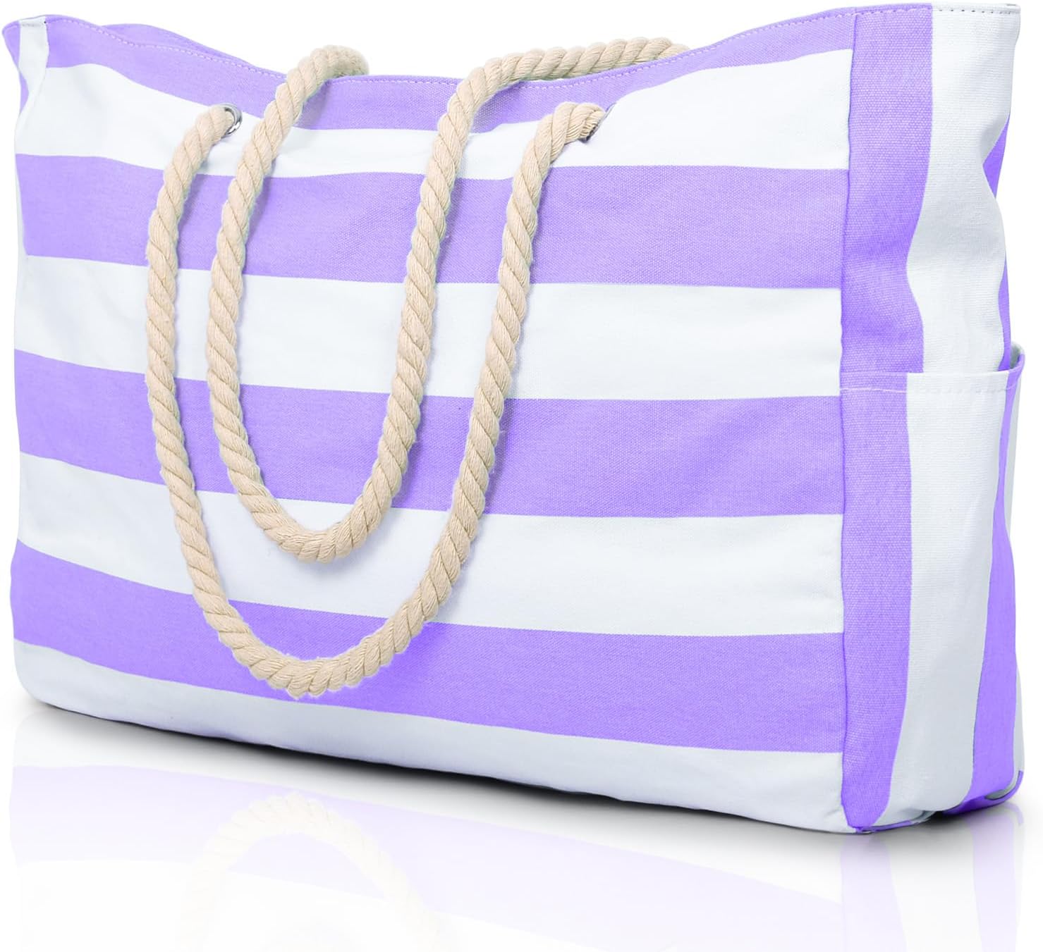 Tote Bag – Striped Rope Handle Everyday Style