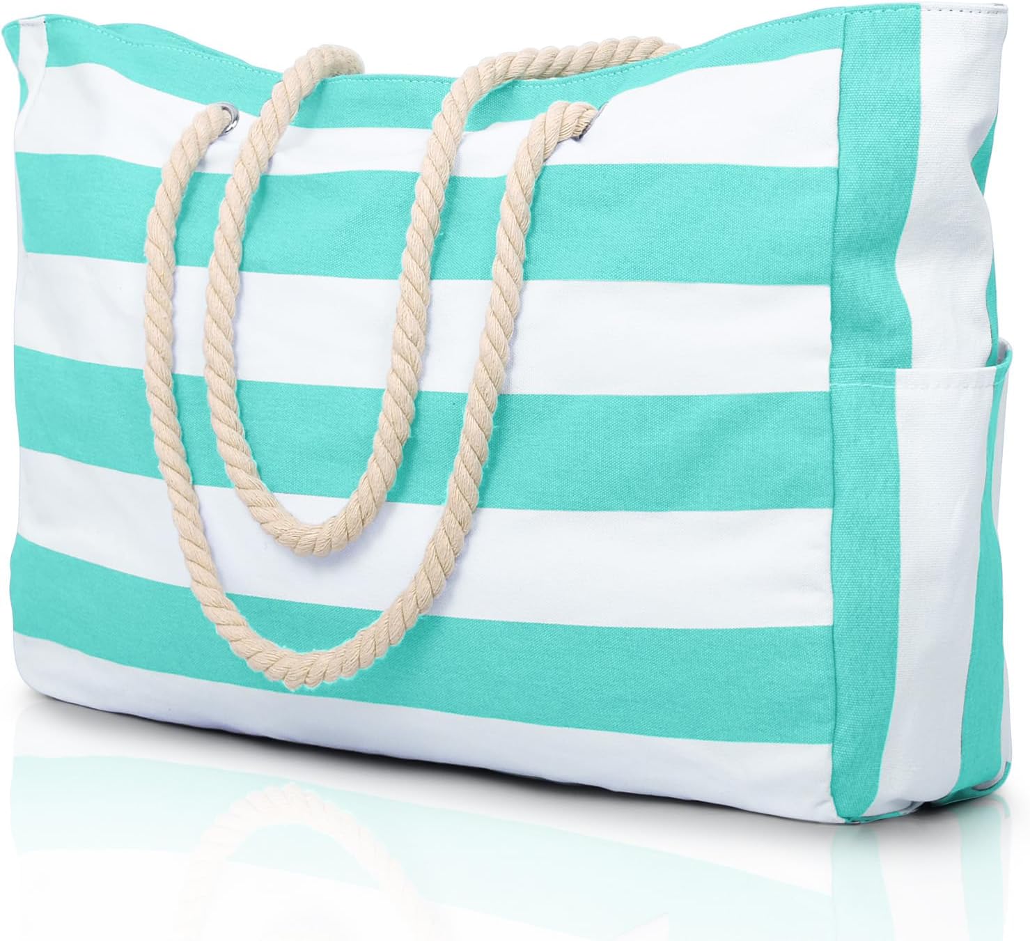 Tote Bag – Striped Rope Handle Everyday Style