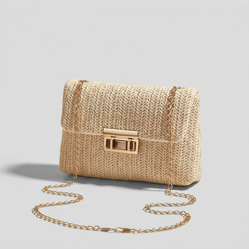 Bag – Woven Chain Strap Clutch Style