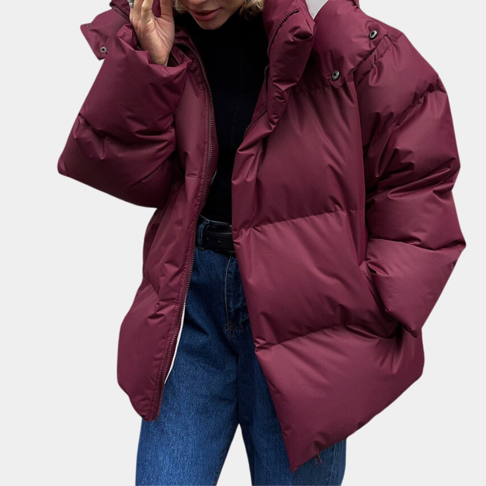 Women's Oversized High Collar Puffer Jacket