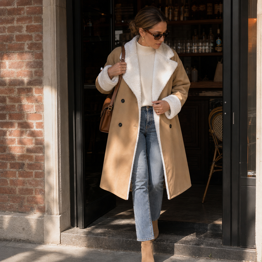 Women's Double-Breasted Coat
