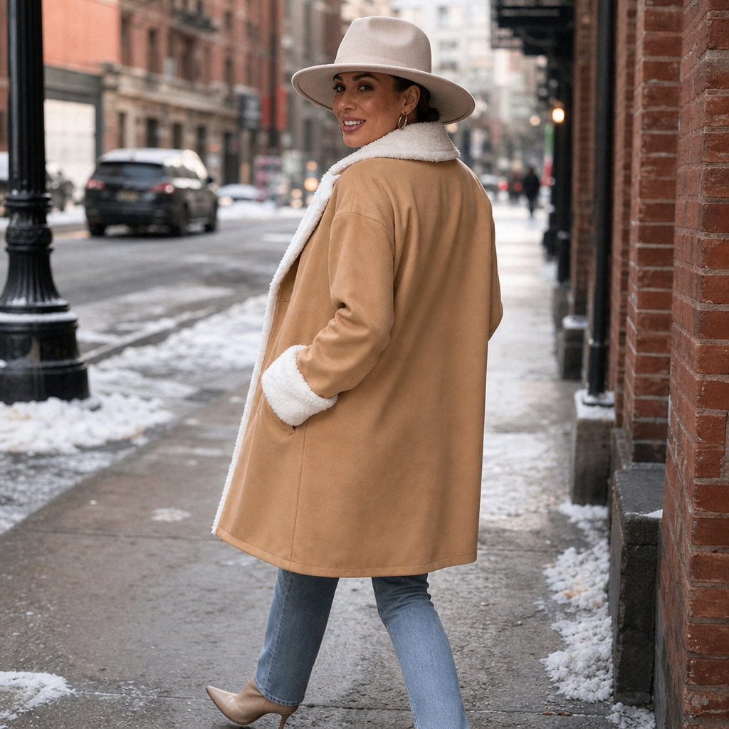 Women's Double-Breasted Coat