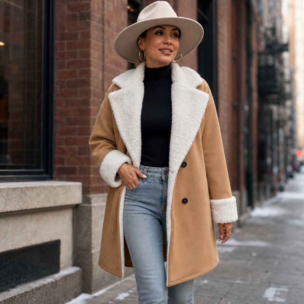 Women's Double-Breasted Coat