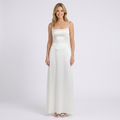 Women’s Strappy Maxi Dress – Square Neck Sleeveless Long Dress