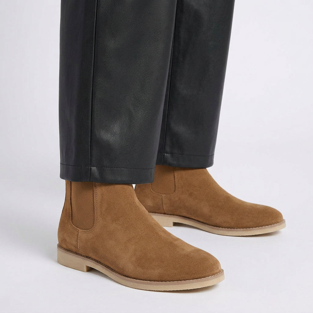 Chelsea Flat Ankle Boots – Slip On Round Toe Style