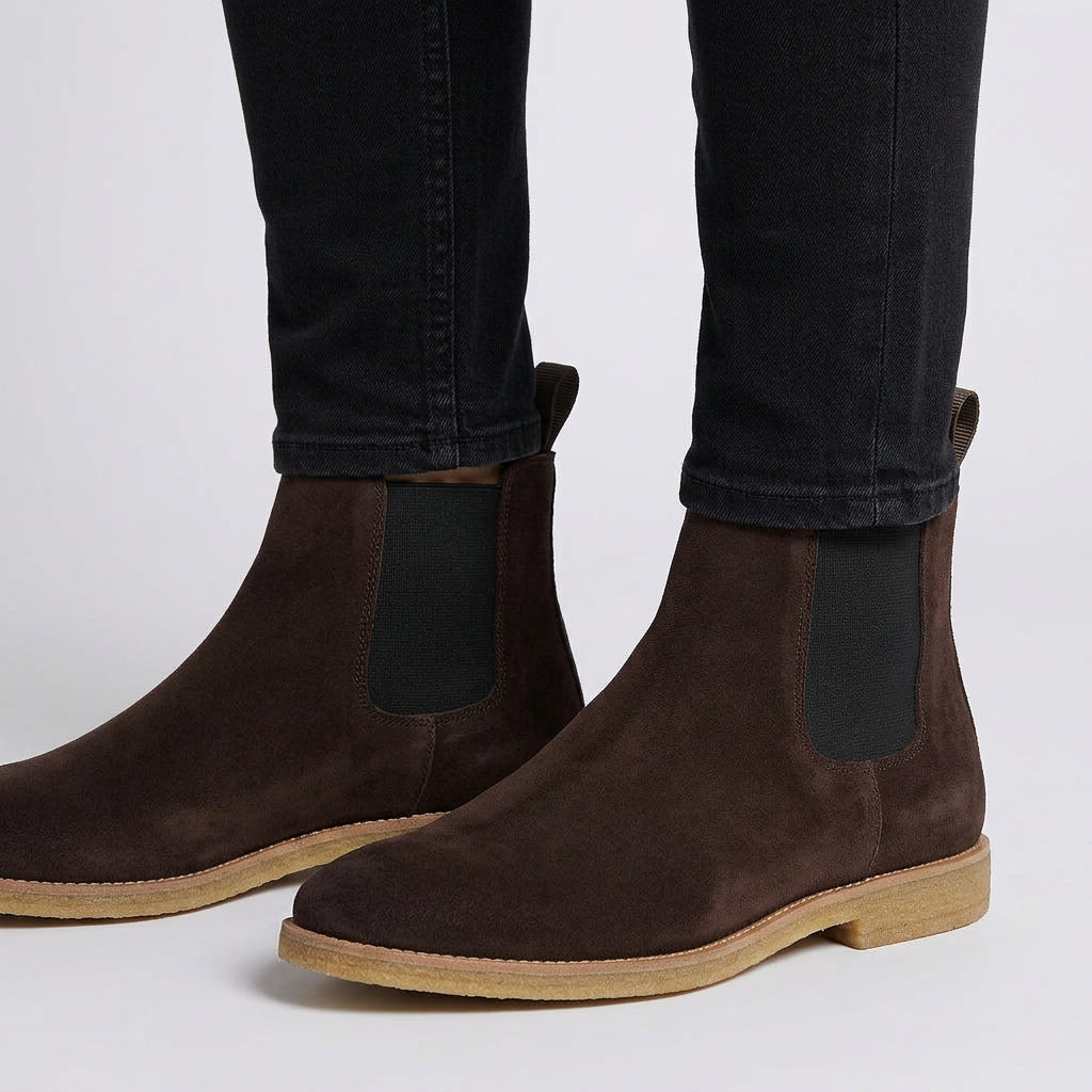 Chelsea Flat Ankle Boots – Slip On Round Toe Style