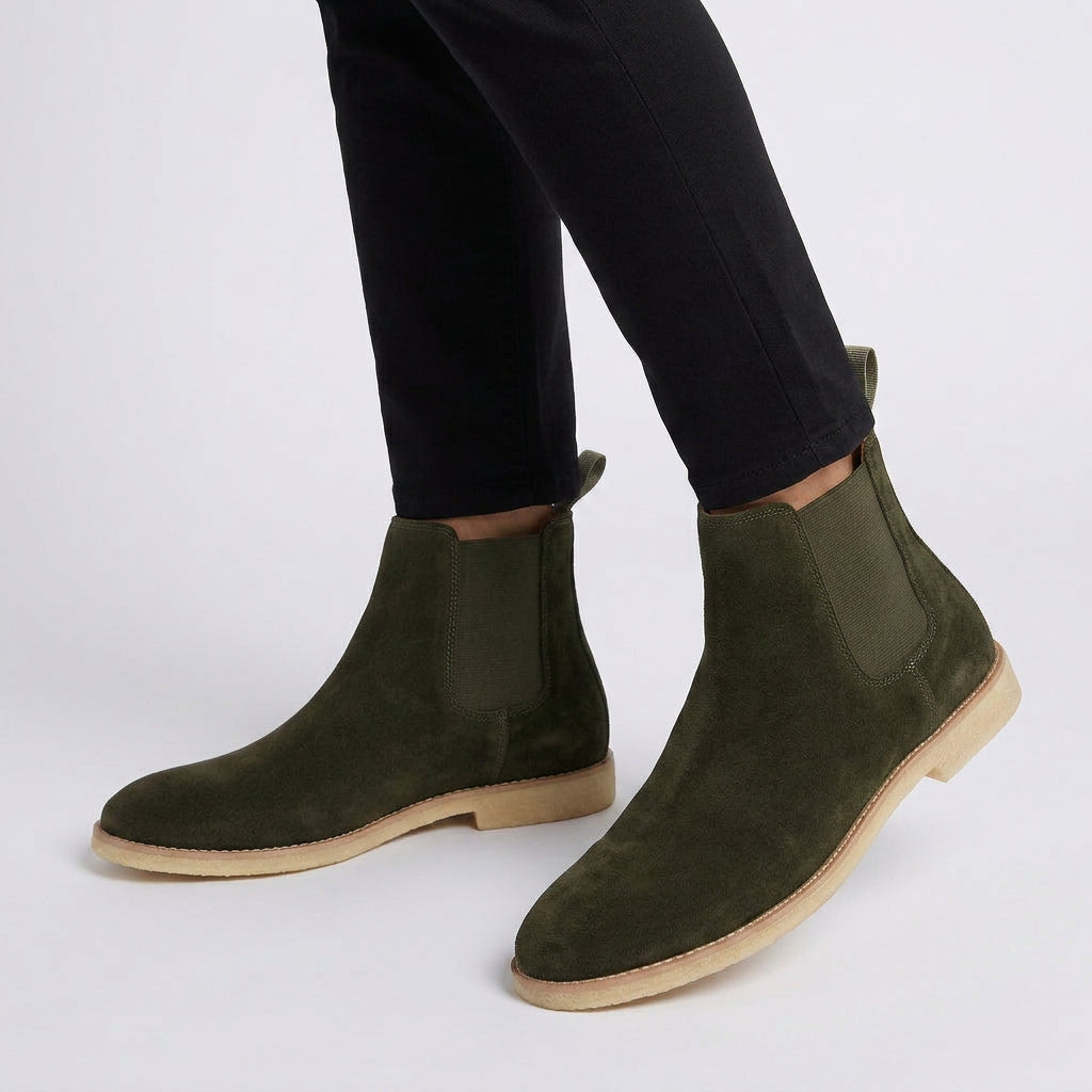 Chelsea Flat Ankle Boots – Slip On Round Toe Style
