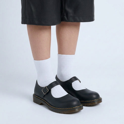 Buckle Strap Flat Shoes – Round Toe Mary Jane Style