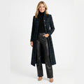 Tailored Longline Coat – Button Front Structured Style