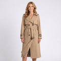 Trench Coat Women’s Belted Double Breasted Coat