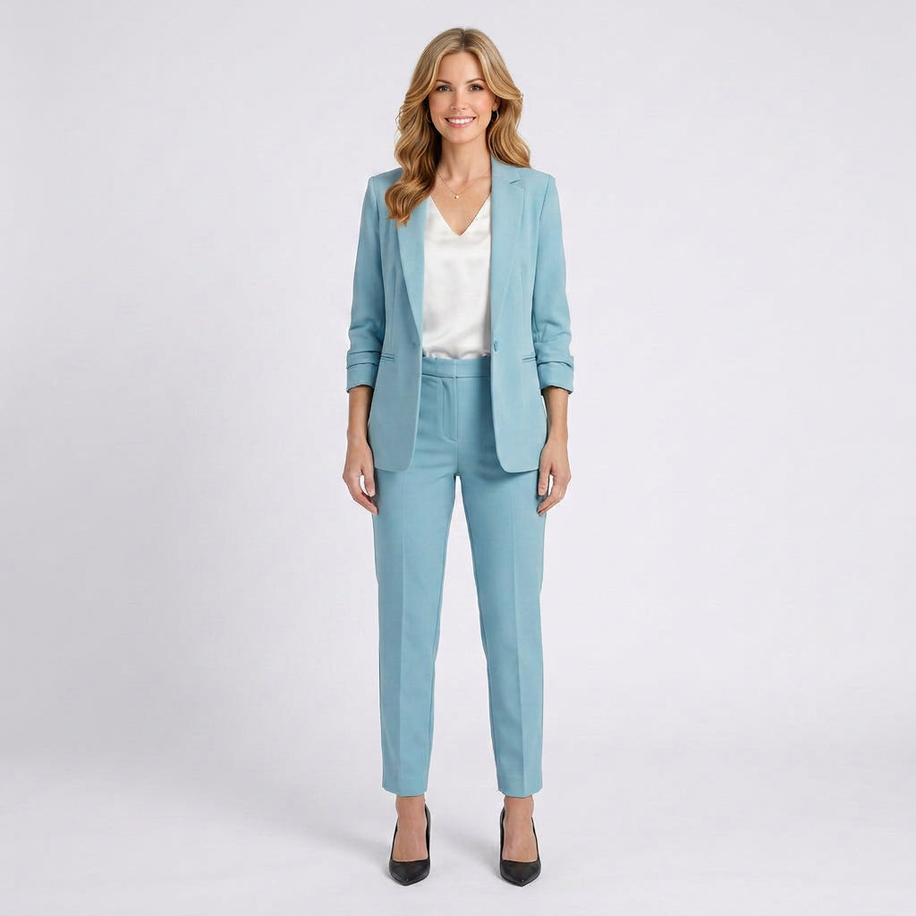 Tailored Trouser Suit Women’s Blazer and Pants Set
