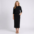 Women’s 3/4 Sleeve Elegant Pencil Dress Set