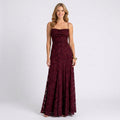 Lace Maxi Dress Women’s Strappy Evening Dress