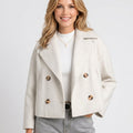 Cropped Coat – Double Breasted Tailored Style