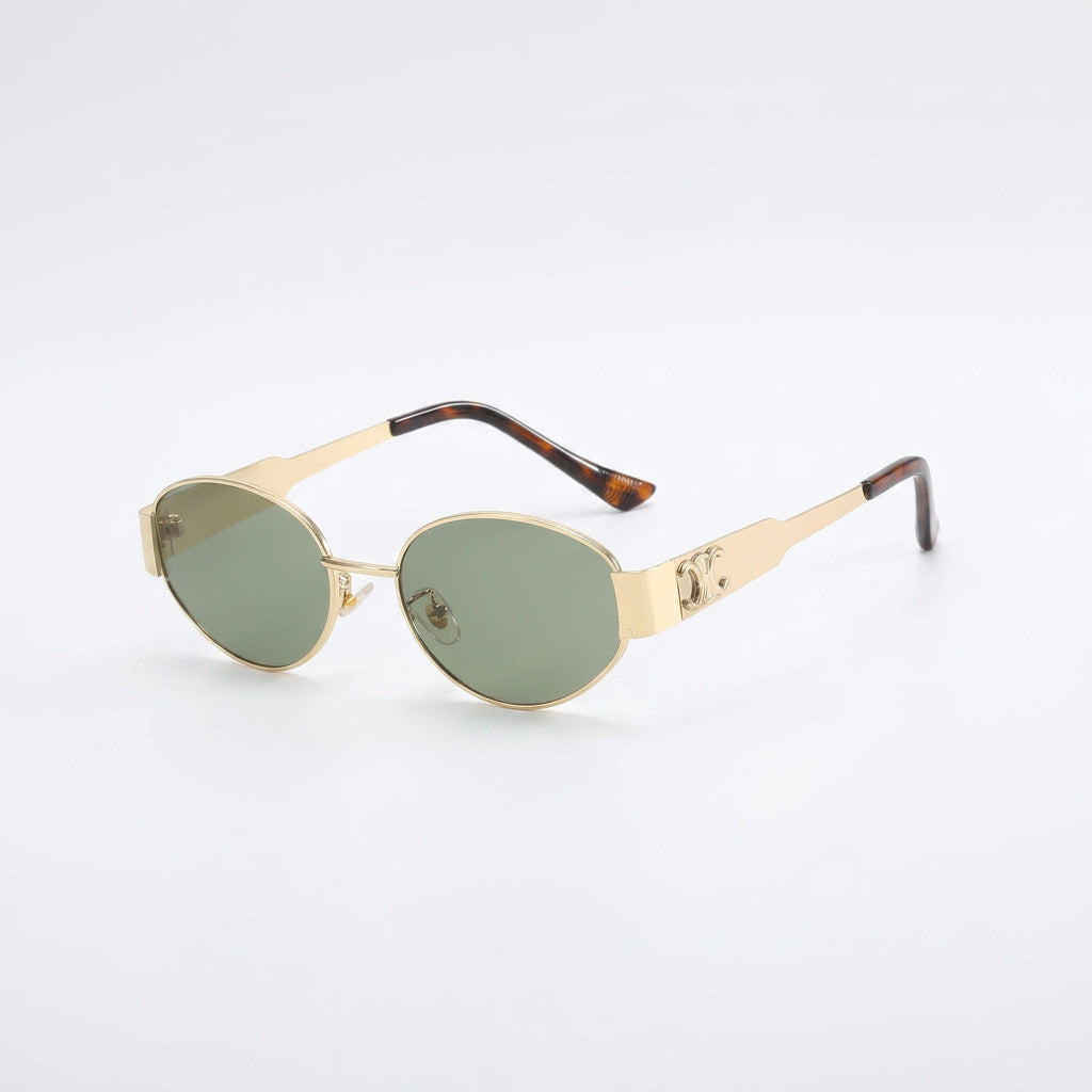 Oval Sunglasses – Slim Frame Retro Style