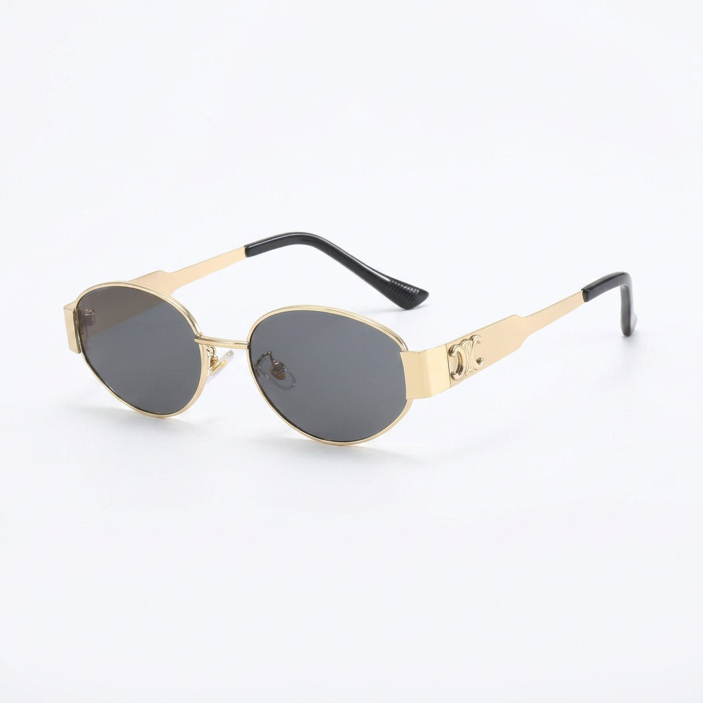 Oval Sunglasses – Slim Frame Retro Style