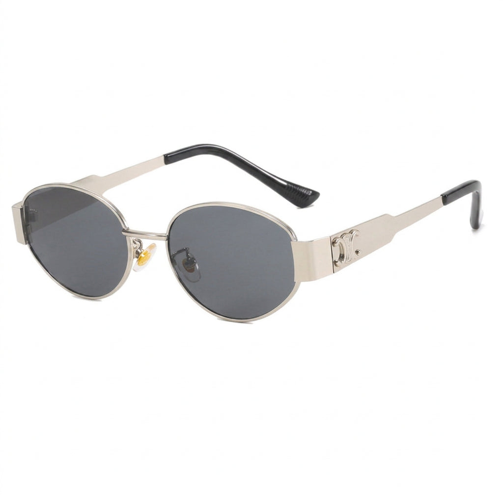 Oval Sunglasses – Slim Frame Retro Style