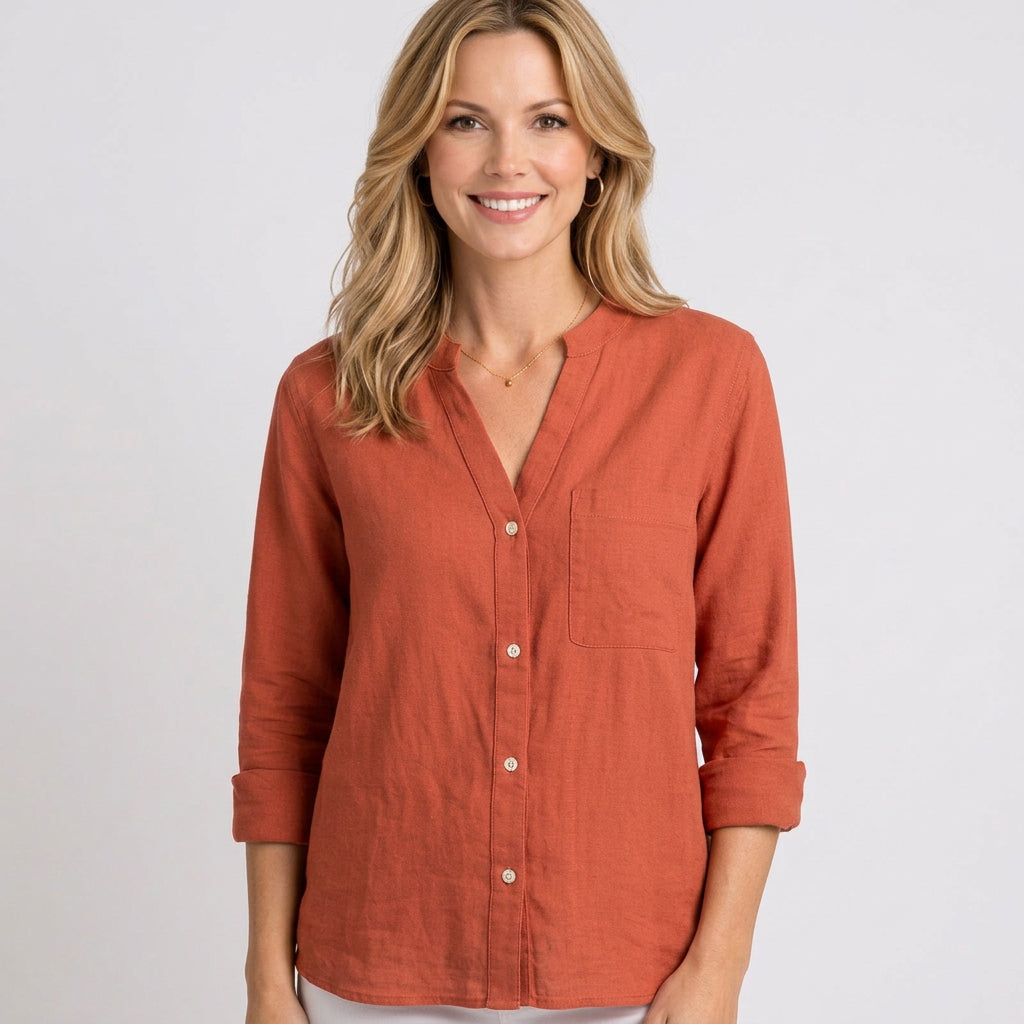 Blouse – Button Front Relaxed Everyday Style