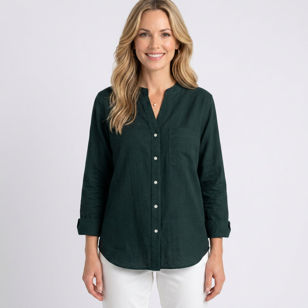 Blouse – Button Front Relaxed Everyday Style
