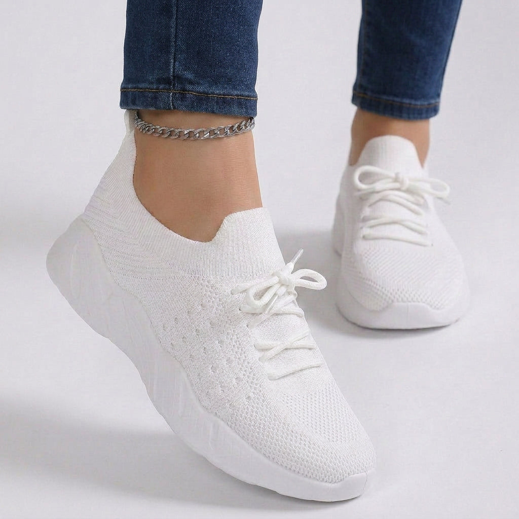 Sneakers – Knit Lace-Up Everyday Style