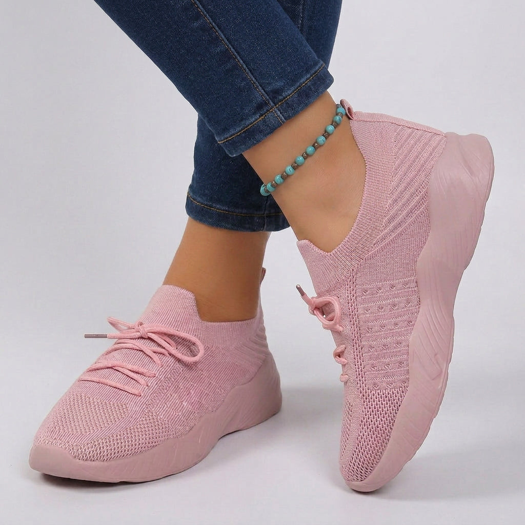 Sneakers – Knit Lace-Up Everyday Style