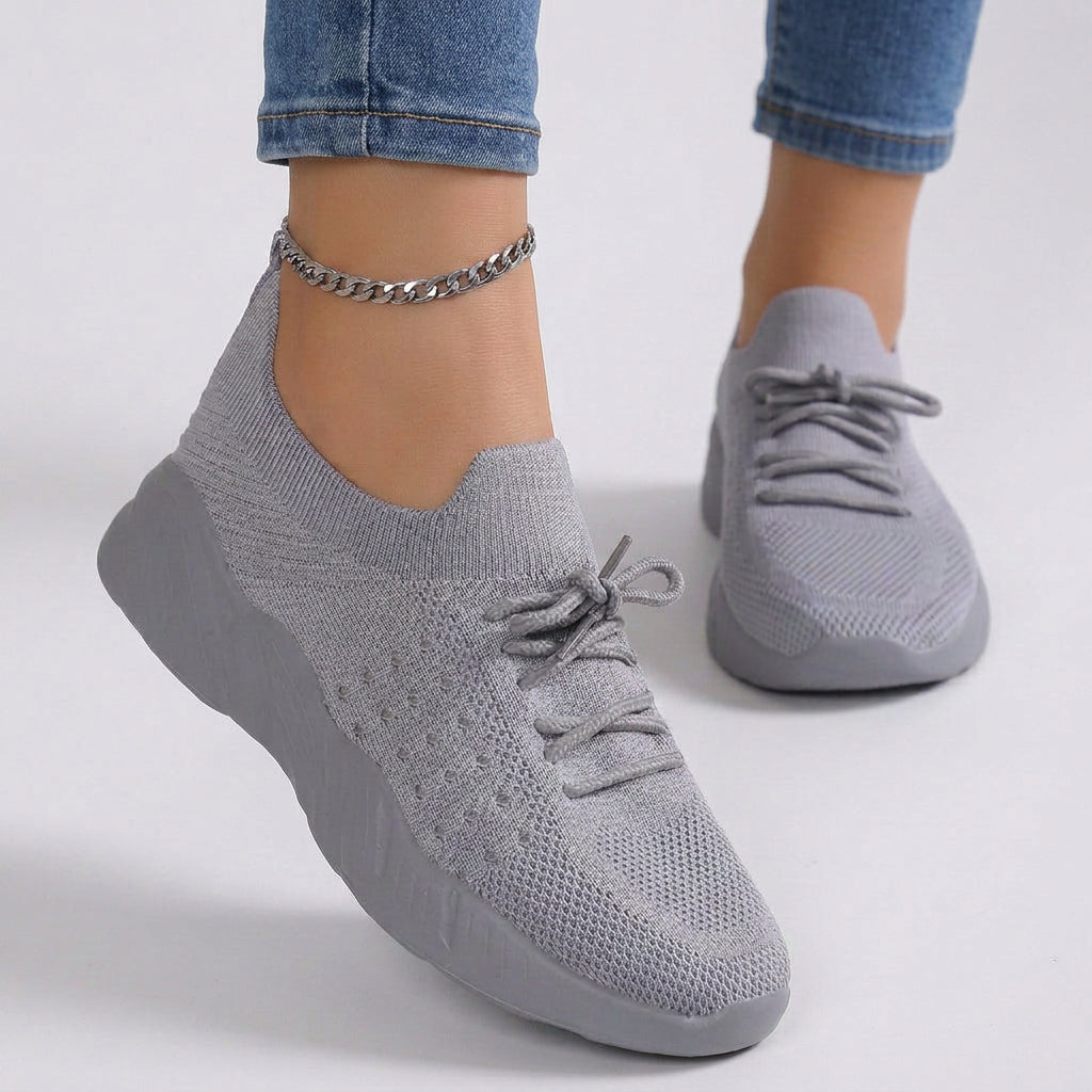 Sneakers – Knit Lace-Up Everyday Style