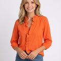 Blouse – Ruffle V-Neck Relaxed Style