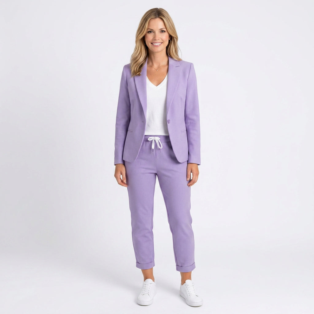 Co-Ord Set – Blazer and Drawstring Trouser Smart Style