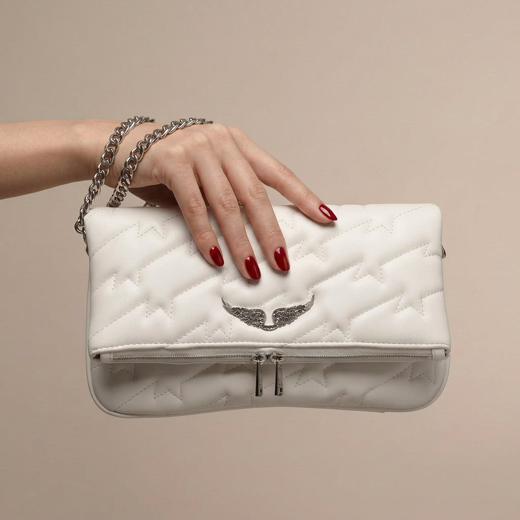 Crossbody Bag – Chain Strap Zip Detail Style