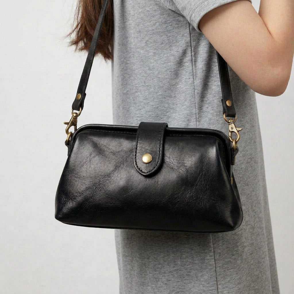 Shoulder Bag – Snap Closure Structured Style