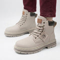 Ankle Boots – Lace-Up Chunky Sole Utility Style
