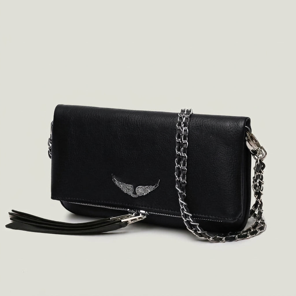 Crossbody Bag – Chain Strap Zip Detail Style