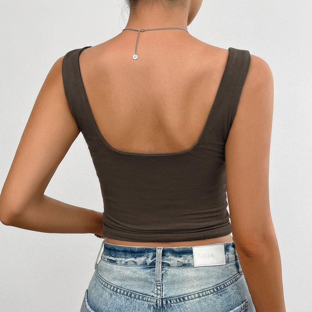 Crop Top – Ruched Sweetheart Neckline Fitted Style