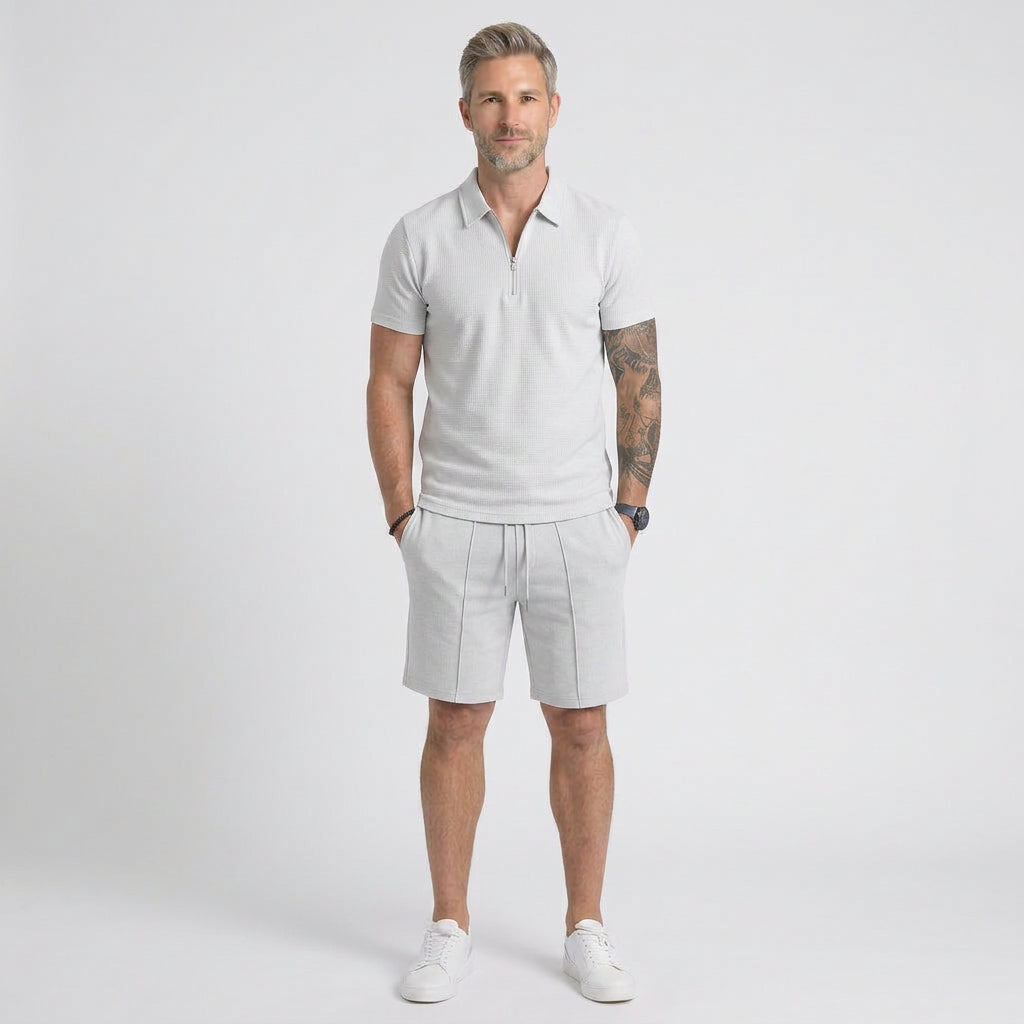 Men’s Polo Shirt and Shorts Set