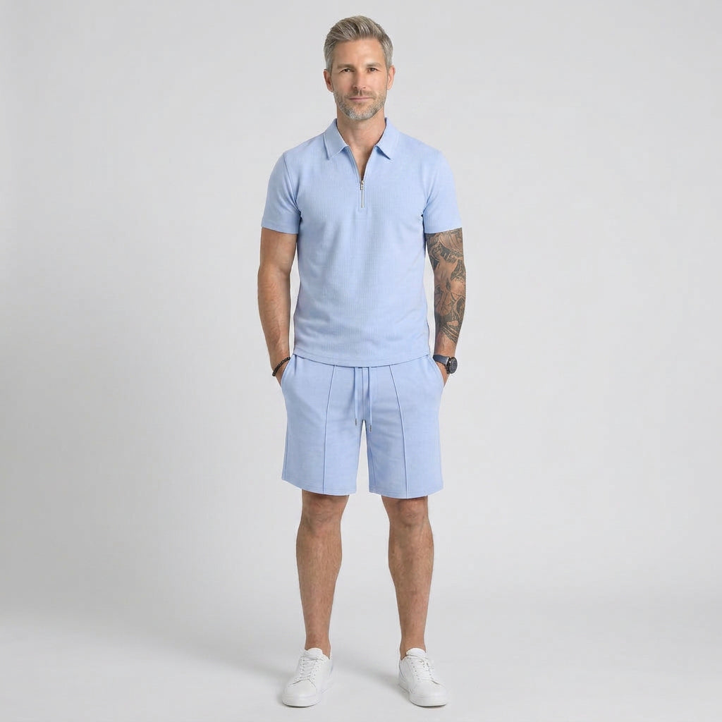 Men’s Polo Shirt and Shorts Set