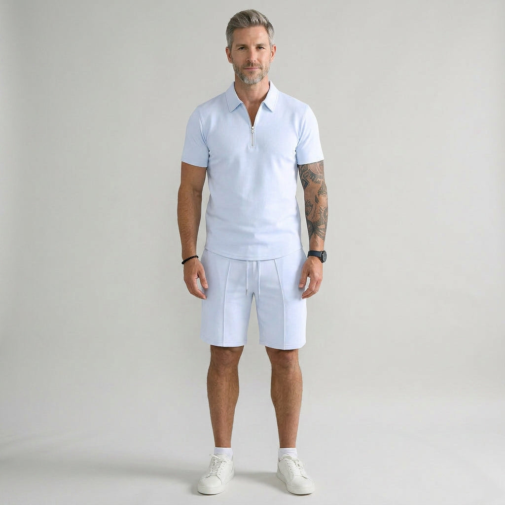 Men’s Polo Shirt and Shorts Set