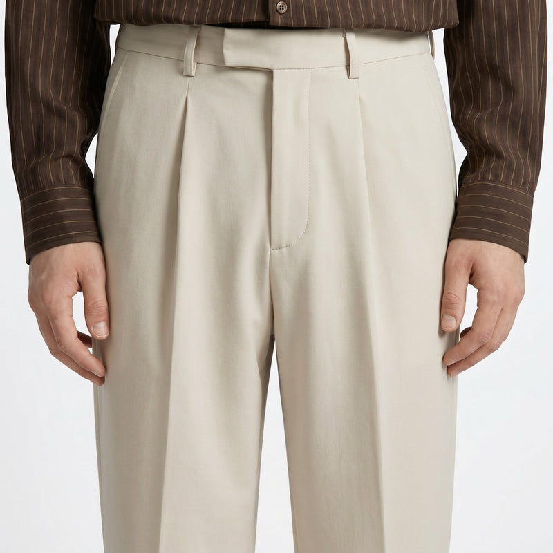 Men’s Wide Leg Tailored Trousers