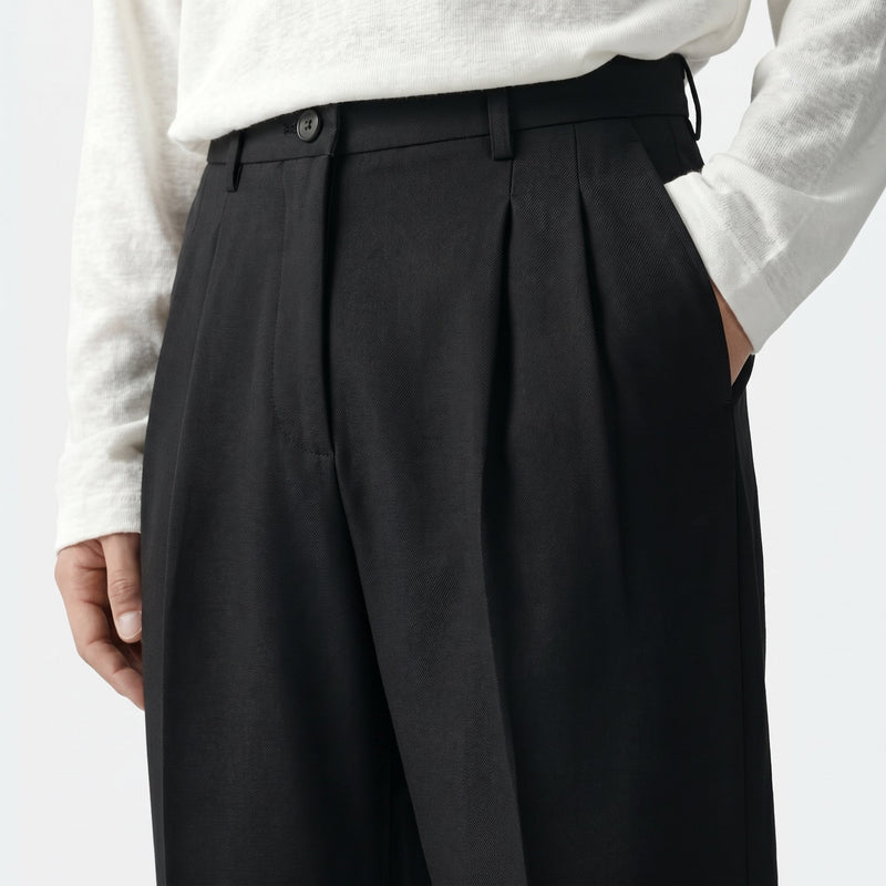 Men’s Wide Leg Tailored Trousers
