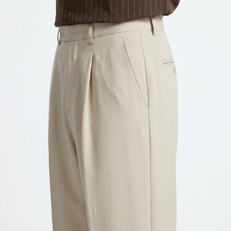 Men’s Wide Leg Tailored Trousers