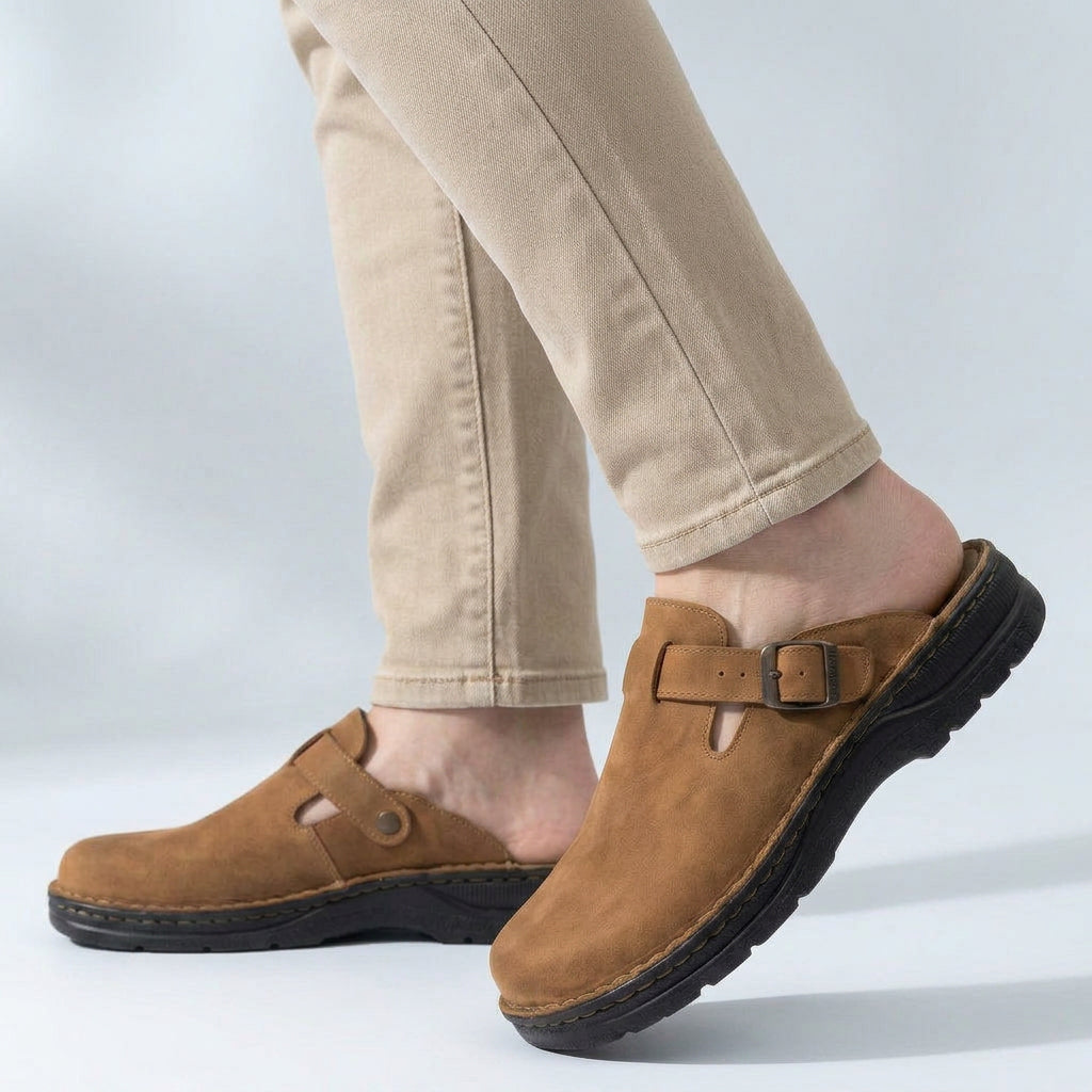 Men’s Buckle Strap Clogs