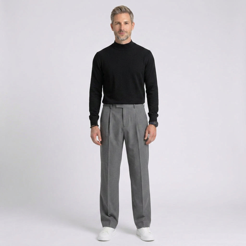 Men’s Wide Leg Tailored Trousers