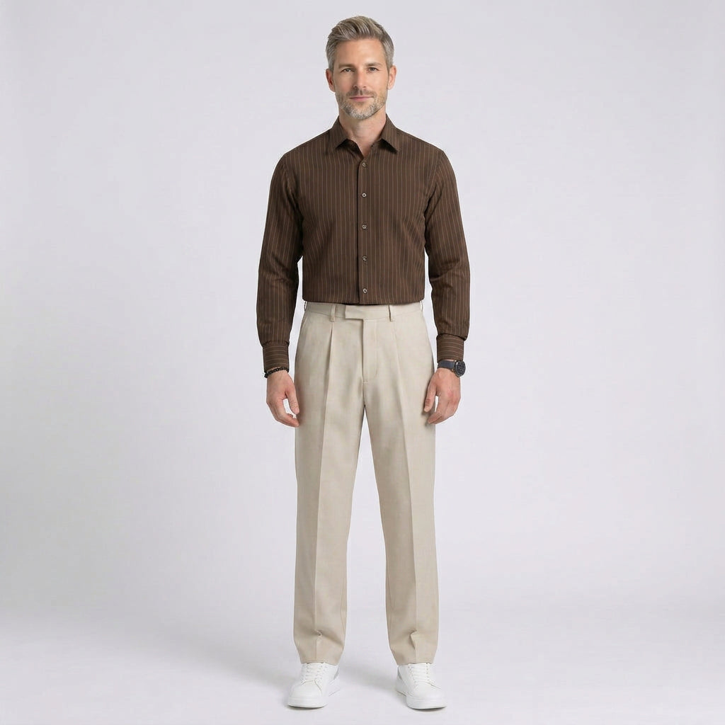 Men’s Wide Leg Tailored Trousers