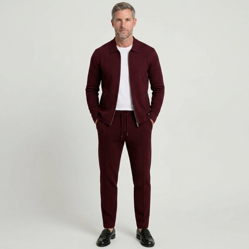Men’s Zip Jacket Tracksuit Set