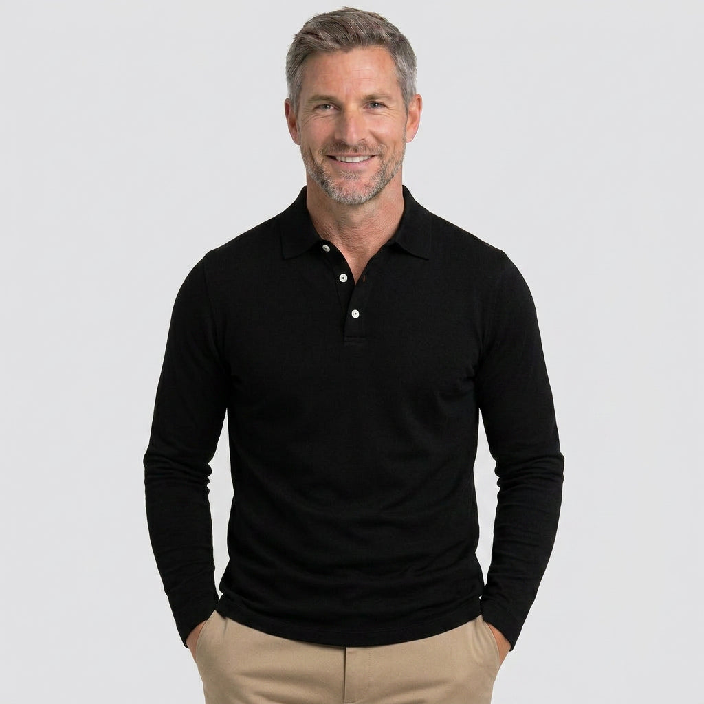 Men’s Long Sleeve Polo Shirt