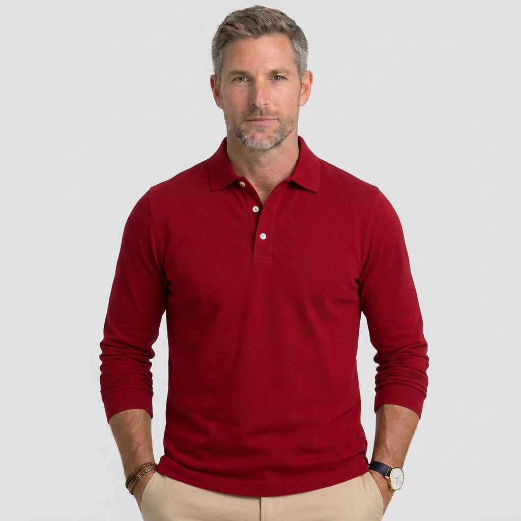Men’s Long Sleeve Polo Shirt