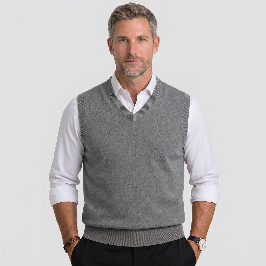 Men’s V-Neck Knit Vest