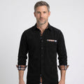Men’s Check Detail Button Up Shirt