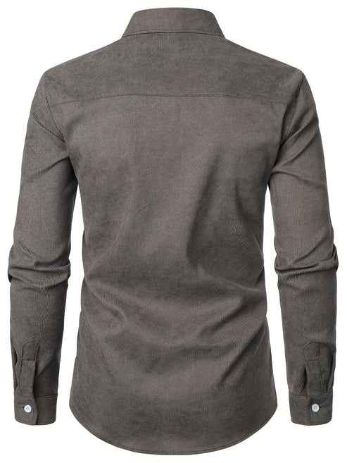Men’s Check Detail Button Up Shirt