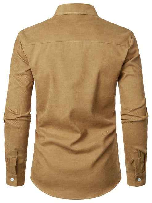 Men’s Check Detail Button Up Shirt